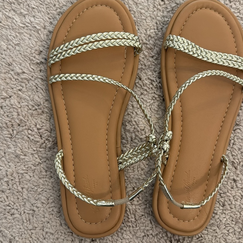 Universal Thread Gold Strap Sandals - image 2